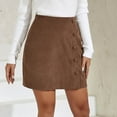 thumbnail image 1 of Women's Short Skirt Solid High Waist Skirt Corduroy Wrap Slim Fit Solid Skirt Autumn And Winter Teen Skirts Lace Skirts for Women Full Bed Skirt Womens Jean Skirt Linen Bed Skirt Pencil Skirts for, 1 of 3