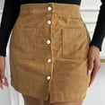 thumbnail image 1 of Women's Short Skirt Solid High Waist Zipper Autumn Winter Skirt Corduroy Wrap Slim Fit Solid Skirt Metallic Mini Skirt Formal Skirt Mini Jean Skirt Sequin Midi Skirt Scrub Skirts Leather Skirts, 1 of 5