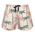 thumbnail image 1 of Women's Short Sleep Pants Sleep Shorts for Women Women's Pajama Bottoms Women's Athletic Shorts Suitable for Home Use Relaxation XL Beautiful Pink Coconut Tree, 1 of 8