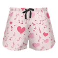thumbnail image 1 of Women's Short Sleep Pants Sleep Shorts for Women Women's Pajama Bottoms Women's Athletic Shorts Suitable for Home Use Relaxation M Pink Note Element, 1 of 8