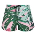 thumbnail image 1 of Women's Short Sleep Pants Sleep Shorts for Women Women's Pajama Bottoms Women's Athletic Shorts Suitable for Home Use Relaxation S Hawaiian Leaf, 1 of 8