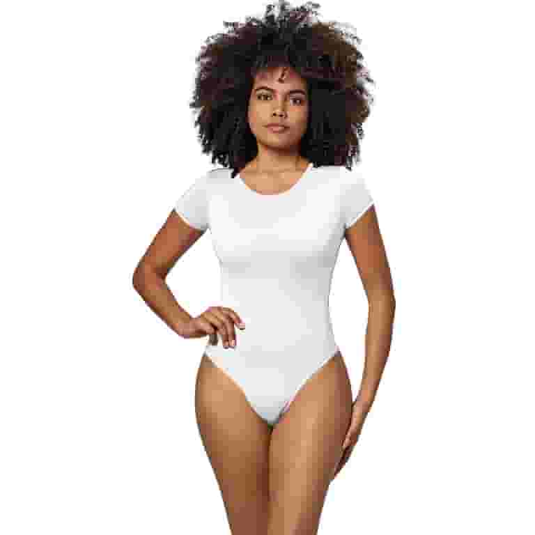 Short Sleeve Bodysuit White Shirt Bodysuit Womens Women's Short