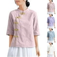 thumbnail image 1 of Women's Short Sleeve Button Down Shirt Tops Blouses for Casual Daily Wear Business Office Vacation Outfits Fashion Essential Gift for Ladies | CSEONE,White XL, 1 of 7