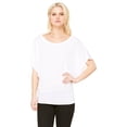 thumbnail image 1 of Women's Short Sleeve Draped Dolman T-Shirt, 1 of 3