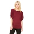 thumbnail image 1 of Women's Short Sleeve Draped Dolman T-Shirt, 1 of 3