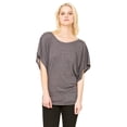 thumbnail image 1 of Women's Short Sleeve Draped Dolman T-Shirt, 1 of 3