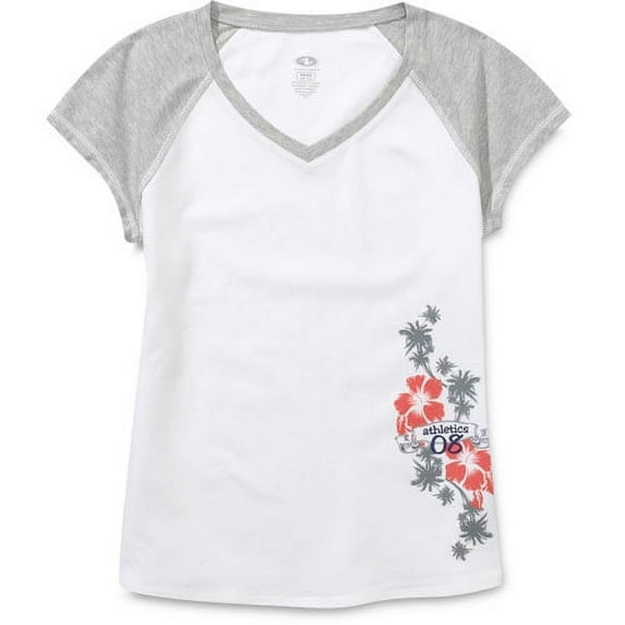 Women's Short-Sleeve Graphic Raglan Tee