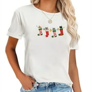 Women's Short Sleeve Graphic T-Shirt: Casual, Cool, and Queen-Worthy Gift for Parties, Christmas, and Thanksgiving