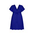 thumbnail image 1 of Women's Short Sleeve Kimono Style Deep V Neck Casual Summer Dress M 4XL Plus Size, 1 of 2