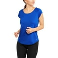 thumbnail image 1 of Women's Short Sleeve Mesh T-Shirt with Open Back, 1 of 2