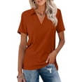 thumbnail image 1 of Women's Short-Sleeve Polo Shirt Ginger M, 1 of 4