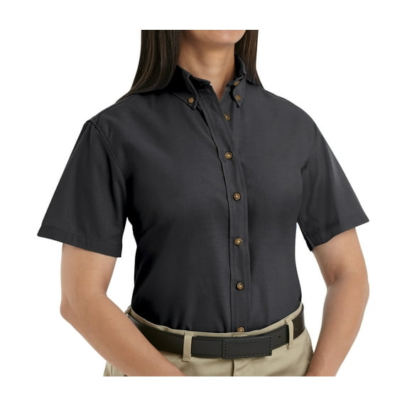 Women's Short Sleeve Poplin Dress Shirt