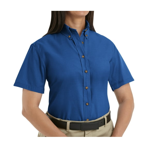 Women's Short Sleeve Poplin Dress Shirt