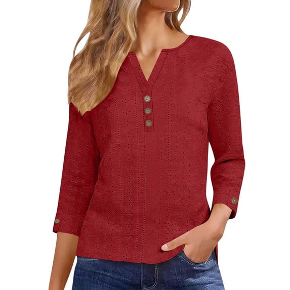 Women's Short Sleeve Round Neck T-Shirt Front Pocket Linen Cotton Solid Tops Casual Spring Summer Daily Home Wear