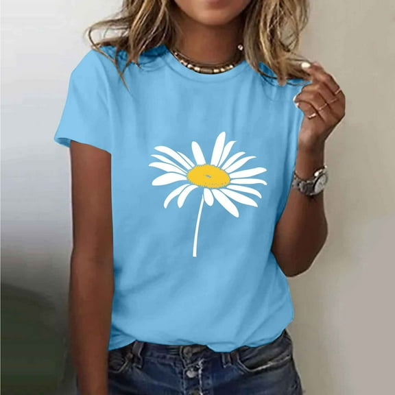Women's Short Sleeve Shirts Casual Shirts for Women Vintage Tshirts Shirts for Women Graphic Music Womens Tops Plus Size Summer New & Trending
