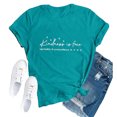 thumbnail image 1 of Women's Short Sleeve Shirts Kindness Inspirational Teacher Tops Spring Fashion Summer Casual Tees, 1 of 2