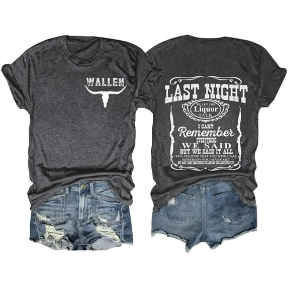 Women's Short Sleeve Shirts Western Vintage Aztec Letter Printed Tee Tops Summer Casual Crew Neck Pullover Outfit Clothes