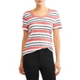 thumbnail image 1 of Women's Short Sleeve Striped T-Shirt, 1 of 5