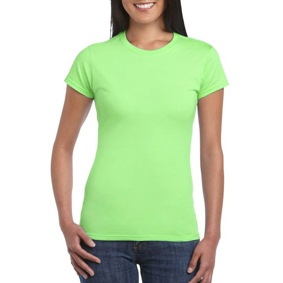 Women's Short Sleeve T-shirt Women'S Basic Cotton Crew Neck Slim Fit Tee Tunic Length T Shirt,Green Women's Short sleeve T-shirt XXL