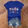 thumbnail image 1 of Women's Short Sleeve T-shirt Women'S Eco-Friendly Patriotic Top - Organic Cotton Festival T-Shirt,Blue Women's Short sleeve T-shirt L, 1 of 4