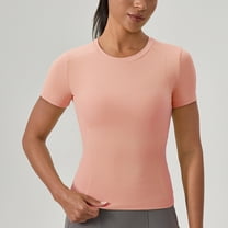 Women's Short Sleeve Tight T-Shirt Quick Dry Yoga Fitness Running Sports Tops