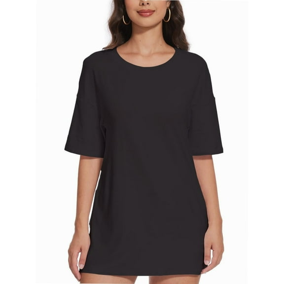 Women's Crew Neck Short Sleeve T-Shirts - Summer Casual Tee Tops, Lightweight Comfort Fit