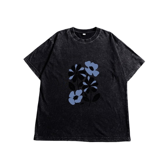 Women's Short Sleeve Tops Drop Shoulder Tee Vintage Cotton T Shirts Crewneck Loose Fit Short Sleeves Tee Summer Fashion Clothes