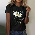 thumbnail image 1 of Free Shipping Women's Casual Short Sleeve Tops Under $10 Lightweight Crew Neck Tees & Blouses Comfy Fit, 1 of 5