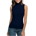 thumbnail image 1 of Yijfswar Women's Short Sleeves Mock Turtleneck Tops Basic Stretch Lightweight Under Layer T-Shirts, 1 of 6