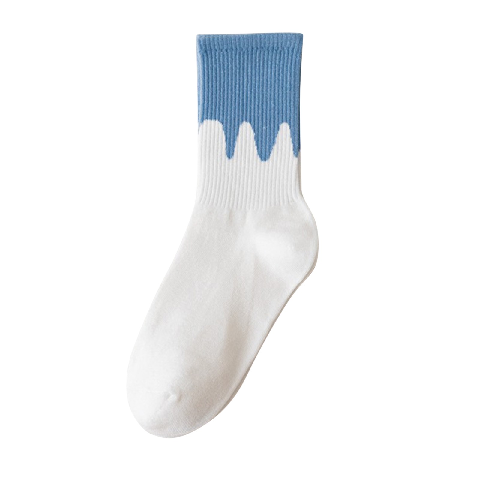 YDOJG Women's Short Socks Womem Blue Plaid Socks Shallow Mouth Japanese ...