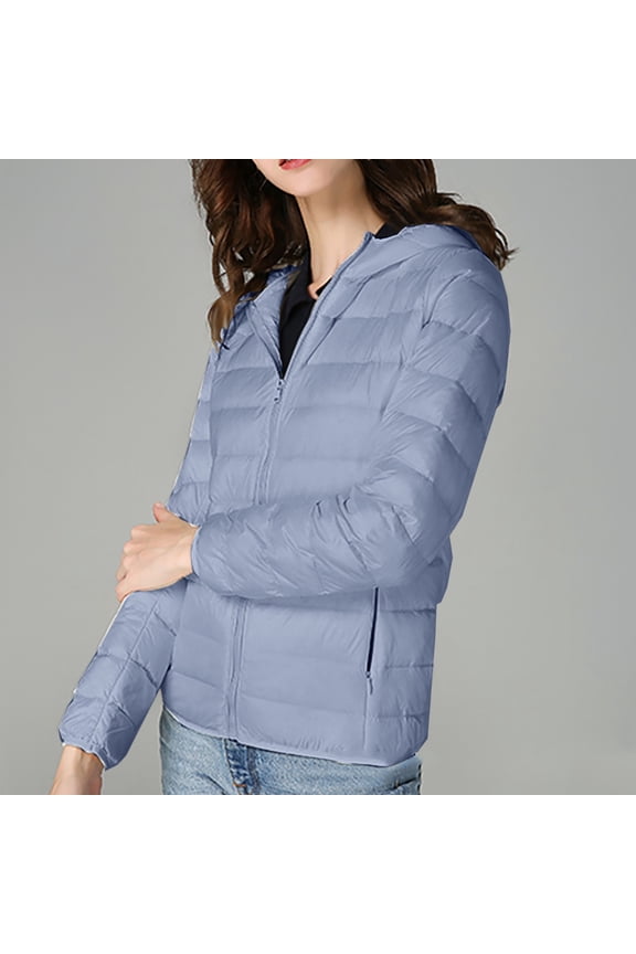 Women's Short Thin And Thick Korean White Down Padded Jacket Hooded Jacket Women Women's Ski Jackets plus Size down Jacket Olive Jacket Women Women Jackets for Fall Winter Clothes for Women Cropped
