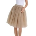 thumbnail image 1 of KTMKH Women's Short Tutu Ballet Bubble Skirt Carnevale New Tulle Skirts Knee Length Long Adult Tutu Layered Short Prom Party Midi Skirt, 1 of 5