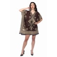 thumbnail image 1 of Women’s Short Viscose Kaftan – Bohemian Print | Lightweight, Stylish, Beachwear & Loungewear Cover Up | Free Size, 1 of 6