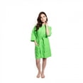 thumbnail image 1 of Women's Short Waffle Kimono Lime Green Bathrobe (One Size), 1 of 3