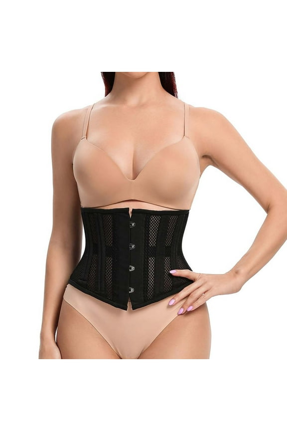 Women’s Short Waist Cincher With Breathable Lightweight Sheer Mesh For Outdoor And Layering Style Corset Womens Body Waste Jacket Small Waist Corset Corset Romper E Gurgle Body Suit Waist Trainer for