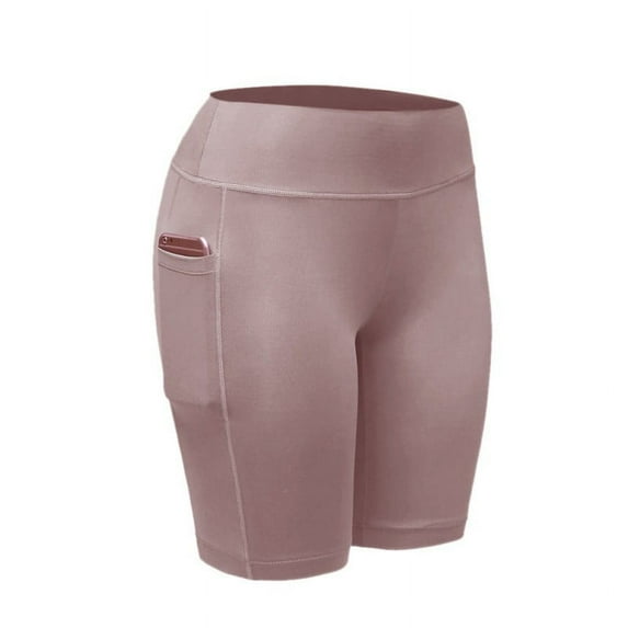 Women's Short Yoga Side Pockets High Waist Workout Running Shorts