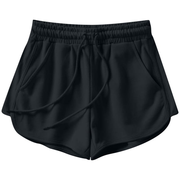 Women's Shorts 2026 Summer Casual CozyTec Sweat Shorts Women High Waisted Comfy Cotton Shorts With Pockets Quick Dry Lightweight Running Biker Shorts for Women