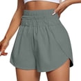thumbnail image 1 of Women's Shorts 2026 Summer Casual Womens Solid Running Shorts Workout Elastic Waist Athletic Yoga Pants Sports Pants Quick Dry Lightweight Running Biker Shorts for Women, 1 of 5