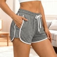 thumbnail image 1 of Women's Shorts Athletic Running Short with Pockets Gym Workout Shorts (Light Gray XXL), 1 of 5