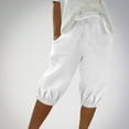 thumbnail image 1 of Women's Shorts $5 Summer Solid Casual Elastic Waist Shorts Pockets Half Shorts Pants, 1 of 6