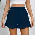 thumbnail image 1 of Women’s Shorts Elastic High Waisted Comfy Loose Shorts for Women Lounge Shorts Womens Summer Dresses for Women Trendy, 1 of 5