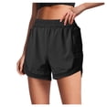 thumbnail image 1 of Women's Shorts Elastic Waist With Pockets Summer Casual Waist Casual Lightweight Adjustable Tie Knot Loose Gym Shorts, 1 of 5