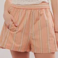 thumbnail image 1 of New Women's Shorts Fashion Striped Casual Elastic Pocket Beach Shorts Women's Pants Shorts, 1 of 1