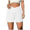 thumbnail image 1 of Women's Shorts High Waisted Stretchy Running Lined Workout Athletic Summer Casual Beach Shorts S-2XL, 1 of 5