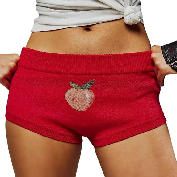 Women's Shorts High Waisted Stretchy Striped Knitted Low Waist Color Block Strechy Going Micro Loungewear Summer Casual Beach Shorts S-XL