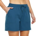 thumbnail image 1 of Women's Shorts Summer Outdoor Dry Water Athletic Hiking Quick Shorts Women Shorts Workout Pants,Blue Women's Shorts XXL, 1 of 8