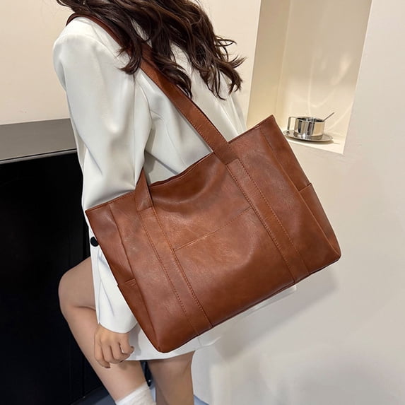 Women's Shoulder Bag, Casual Handbag with Adjustable Strap, Large Capacity Purse for Work, Travel, Daily Commute