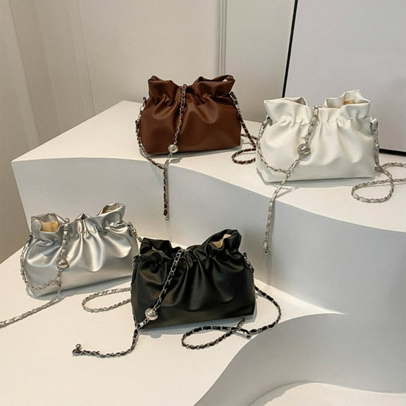 Women's Shoulder Bag Handbag PU Leather Messenger Tote Purse | Adjustable Strap Crossbody Versatile Casual Fashion Satchel | Fits Phone Wallet Keys | 20x14x8cm | 1 Piece