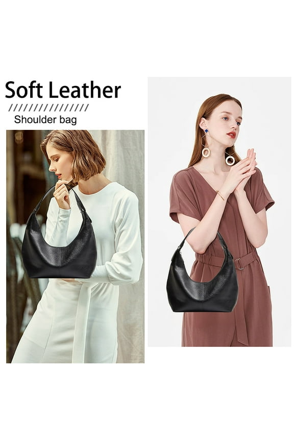 Women's Shoulder Bag, PU Leather Handbags Y2K Hobo Bag Half Moon Bag Tote Bag Shoulder Bag for Women