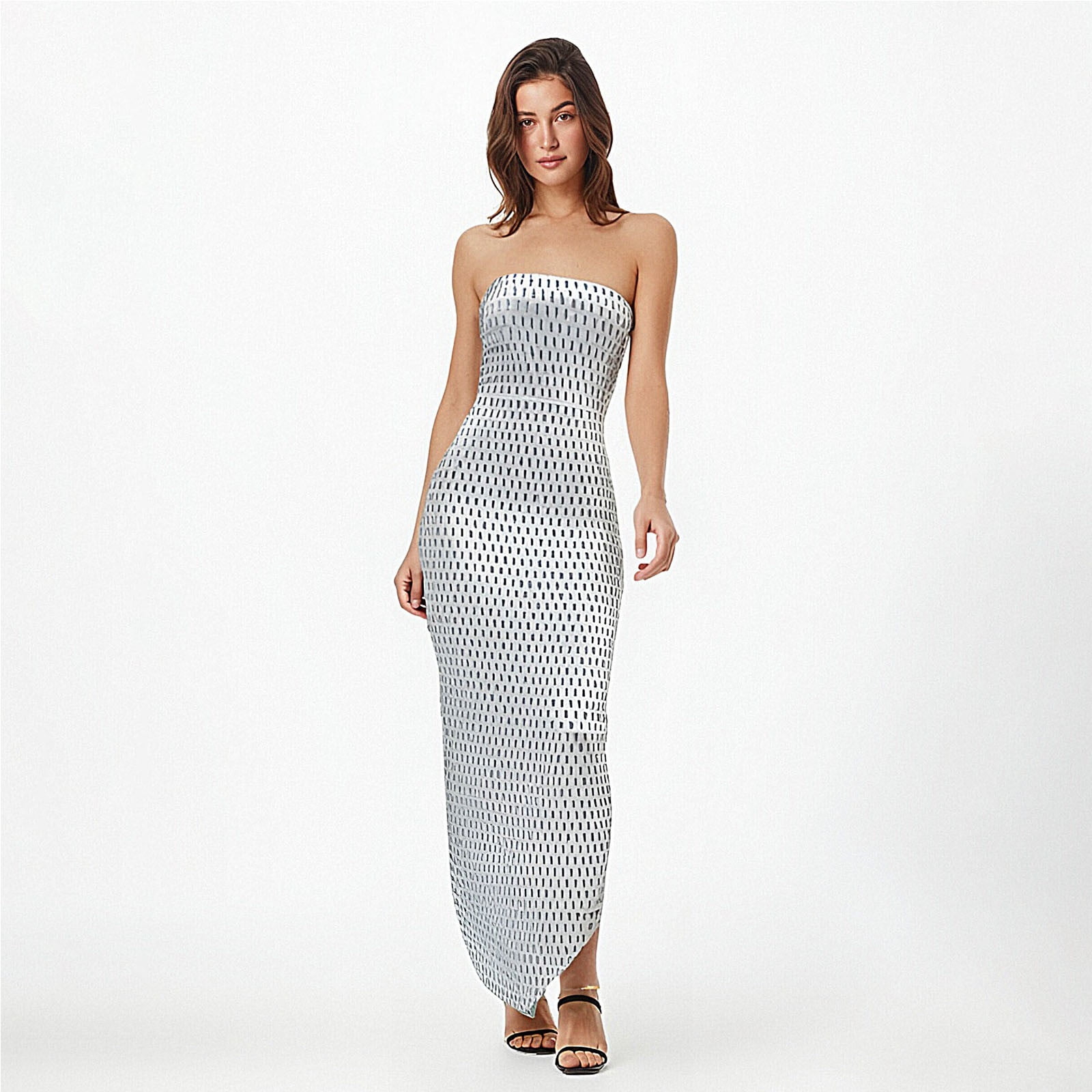 formal dresses galleria mall Majorly Chic Turtleneck Midi Dress main image 1